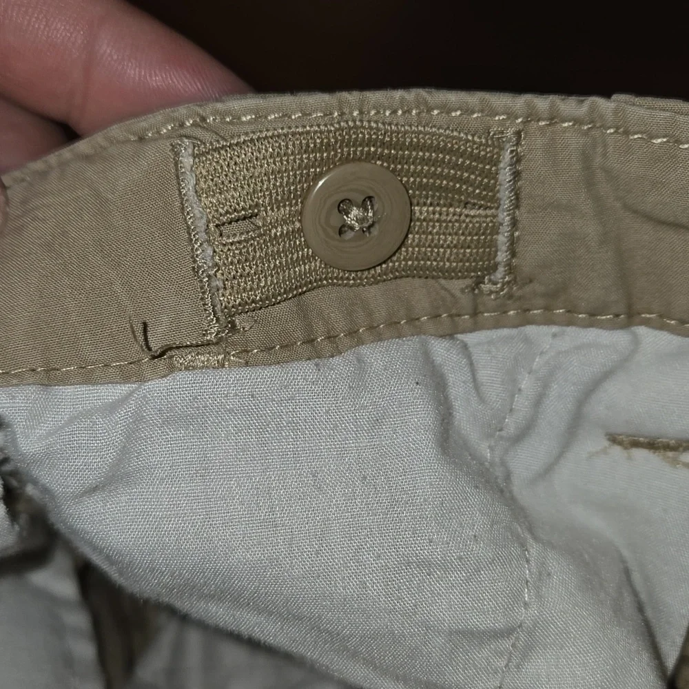 Polo Ralph Lauren Kids Khaki Chino Shorts Polo Logo Adjustable Waist Size 7